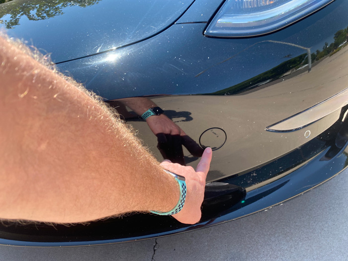 Tow bar access point