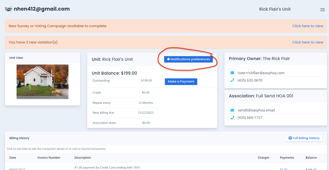 Owner Notification Preferences - How to enable or disable notification ...