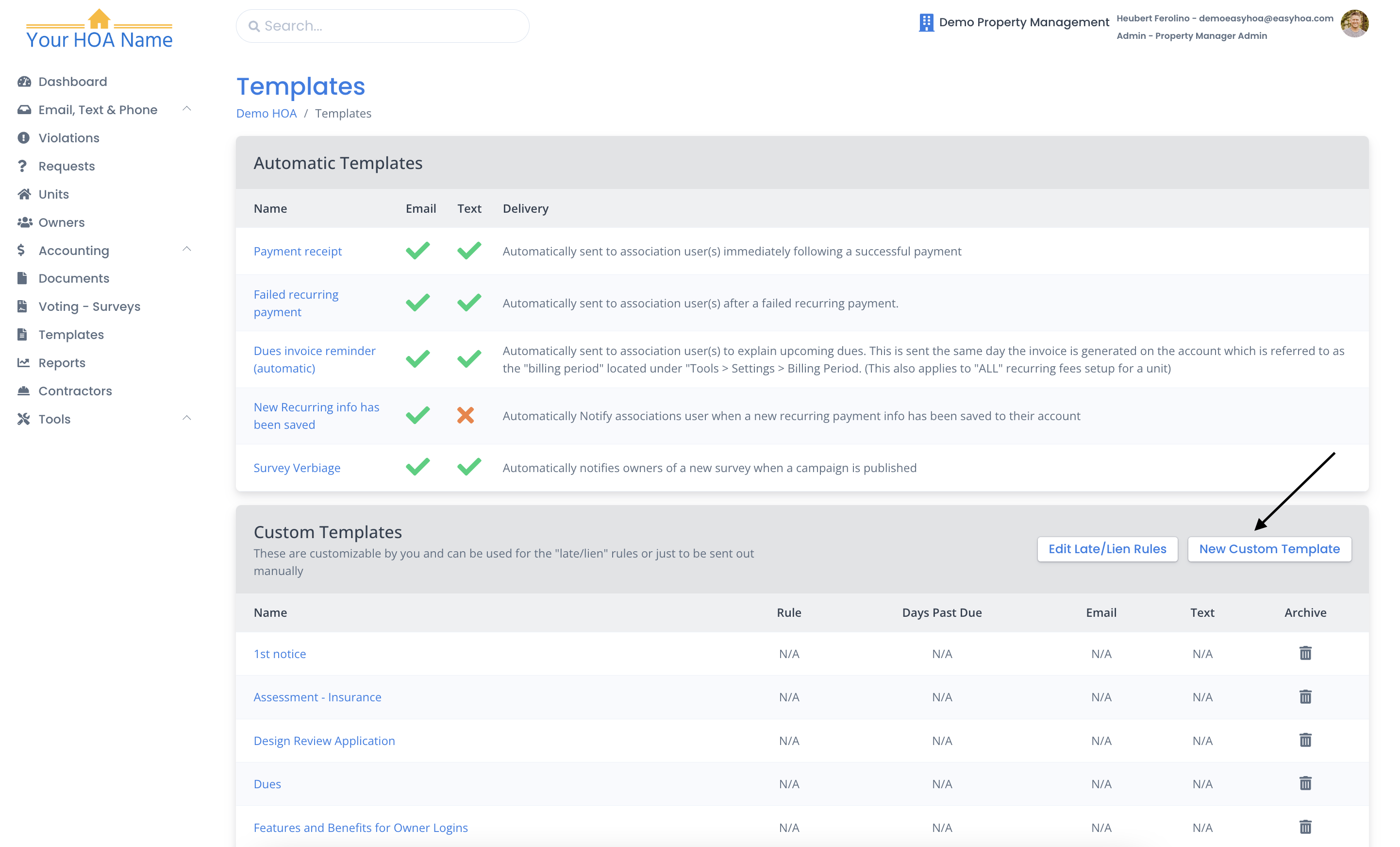 Custom Templates | Help Center