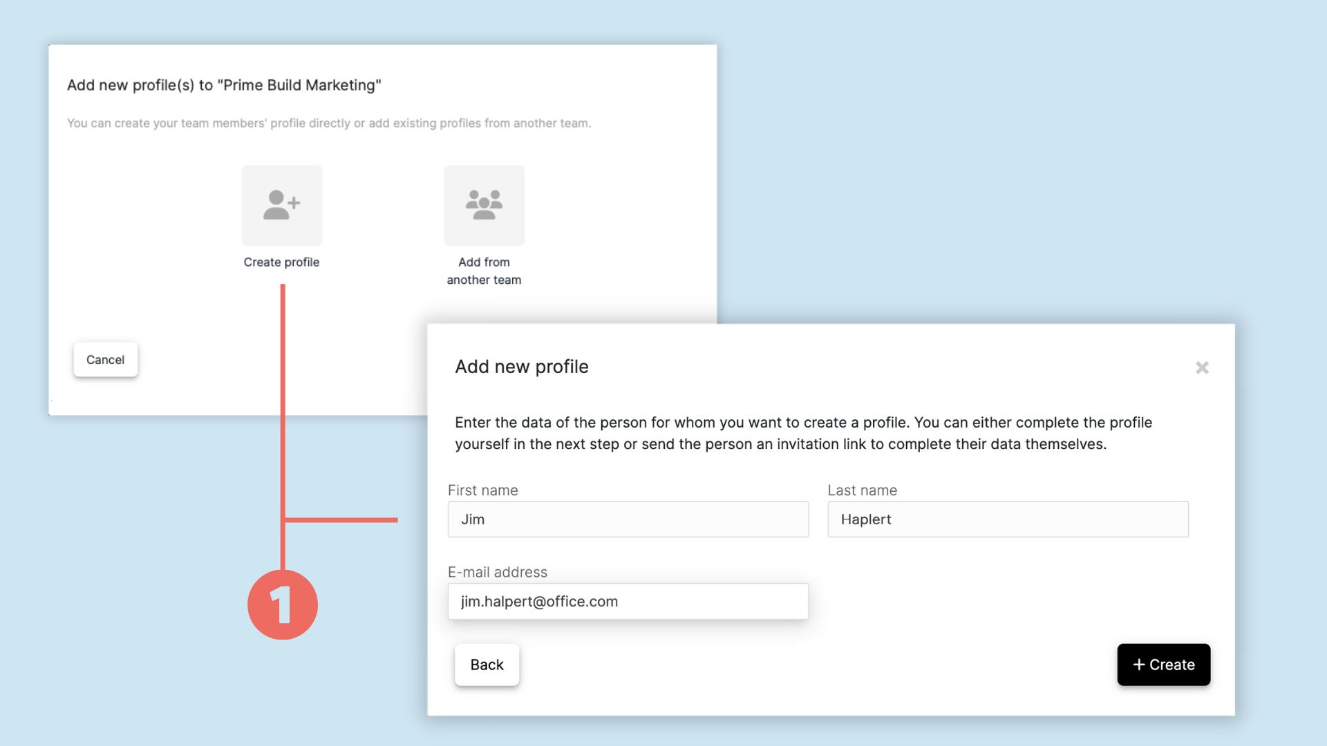 How to add or delete a team member?