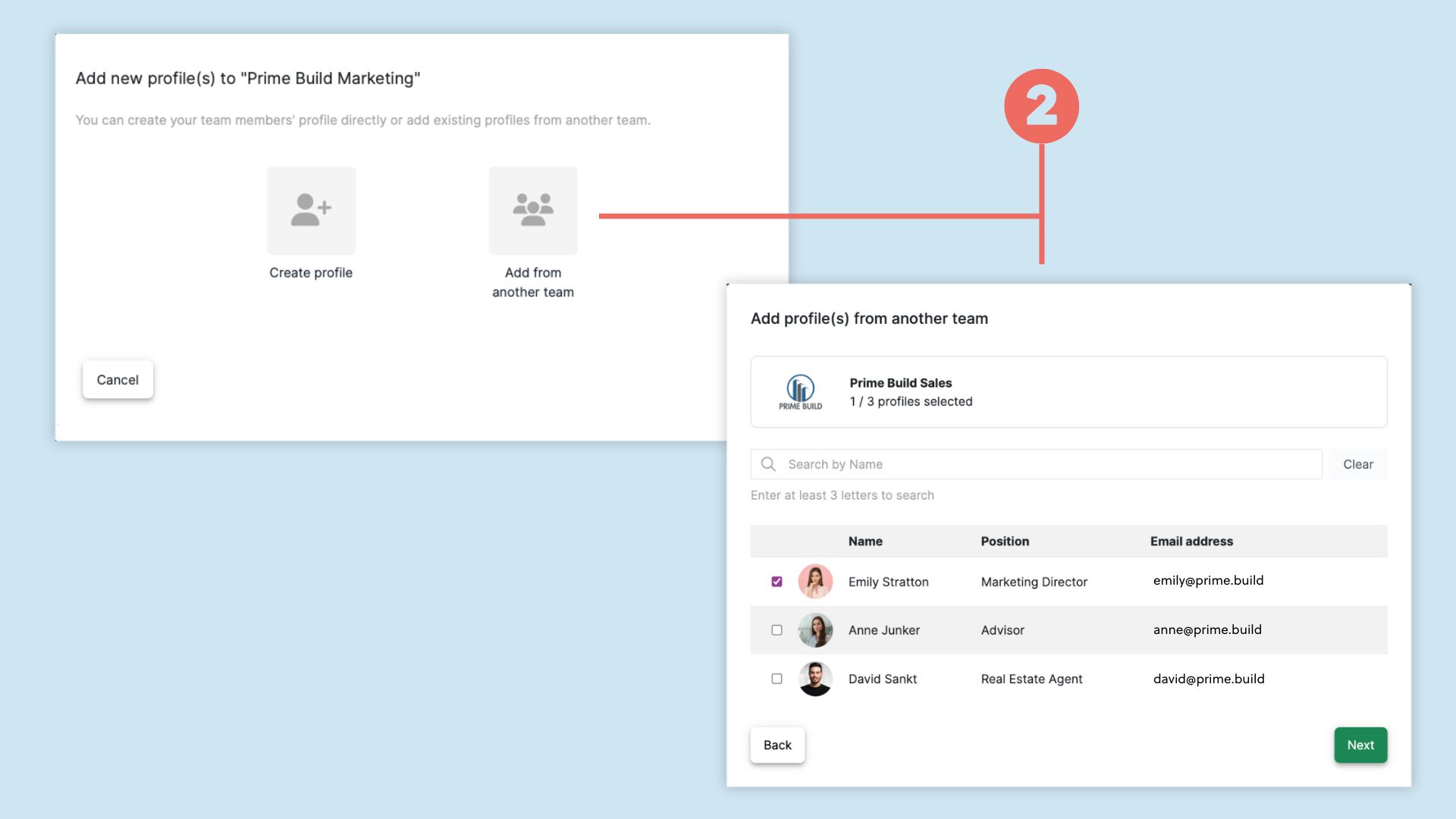 How to add or delete a team member?