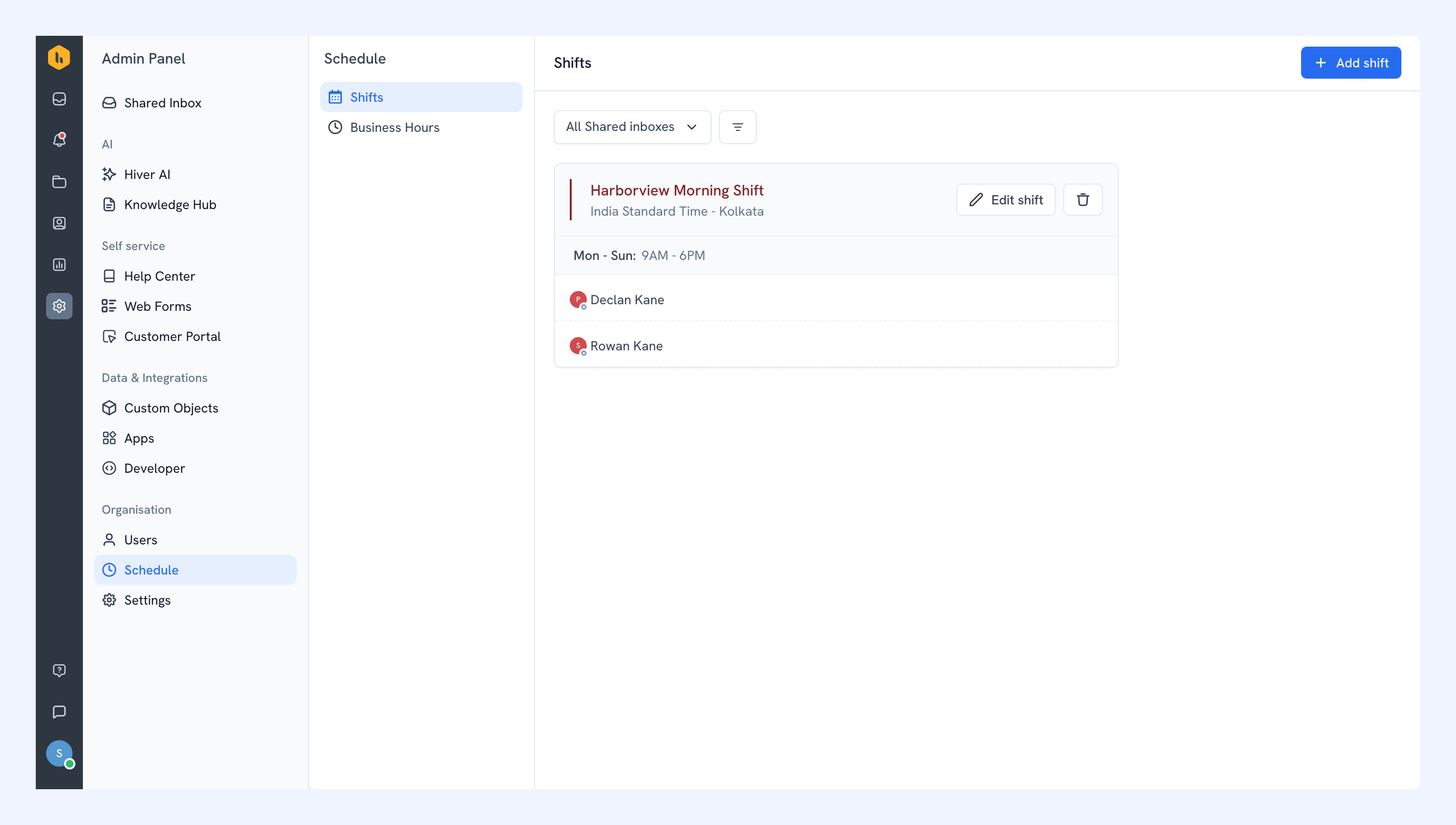 Introducing Shifts
